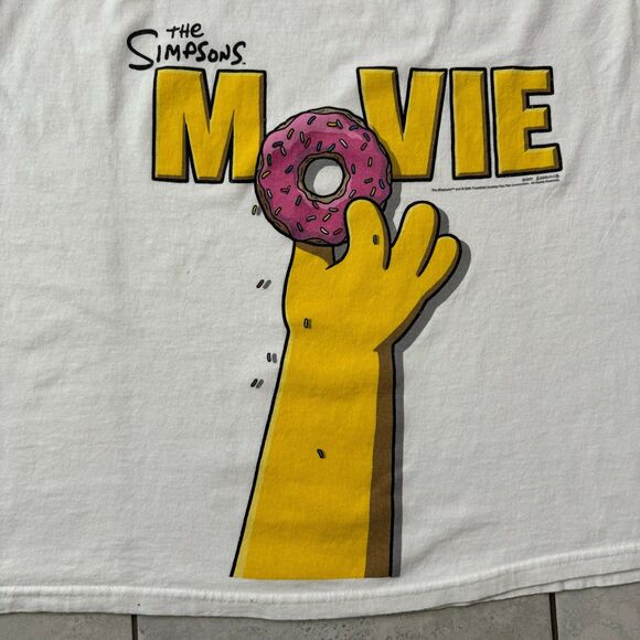 Vintage Y2K The Simpsons Movie T-Shirt 2008 Size Men's XL - Picture 2 of 6